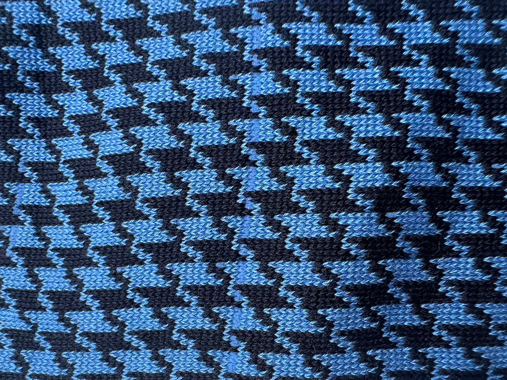 Solties Blue Sharks Business Socken Hahnentrittmuster, Detailansicht