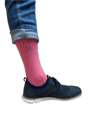 Solties Coral Commanders Business Socken Koralle, Nahaufnahme