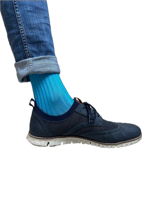 Solties Flippers Business Socken Türkis, Nahaufnahme
